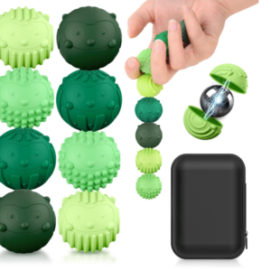 8 Stück Magnetische Fidget Toys, Magnetkugeln Stressball Silikon Sensorik Spielzeug, Magnetische
